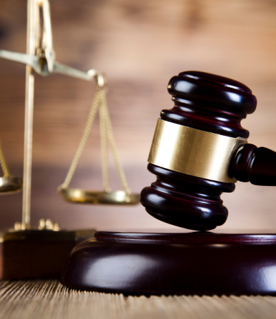 Court Gavel and Scales of Justice