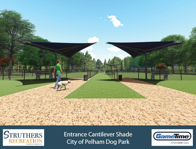 Dog Park Shade Rendering
