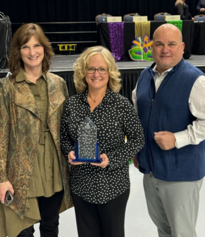 Alicia Walters with her Award